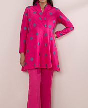 Hot Pink Dobby Lawn Suit (2 pcs)