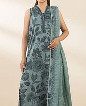 Sapphire Greyish Turquoise Lawn Suit- Pakistani Lawn Dress