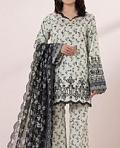 Sapphire Off White/Black Cotton Suit- Pakistani Designer Lawn Suits