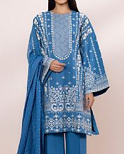 Sapphire Blue Lawn Suit- Pakistani Lawn Dress