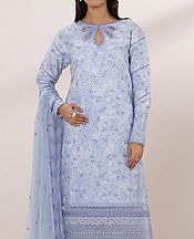 Sapphire Ice Blue Dobby Suit- Pakistani Designer Lawn Suits