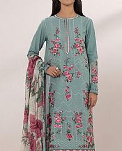 Sapphire Greyish Turquoise Dobby Suit- Pakistani Lawn Dress