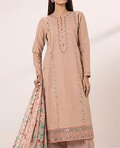 Sapphire Dusky Peach Dobby Suit- Pakistani Lawn Dress