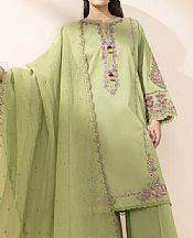 Sapphire Pale Olive Green Cross Hatch Suit- Pakistani Designer Lawn Suits