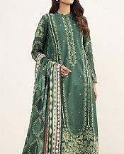 Sapphire Green Lawn Suit- Pakistani Designer Lawn Suits