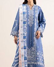 Sapphire Dark Pastel Blue Lawn Suit- Pakistani Lawn Dress