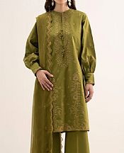 Sapphire Olive Green Lawn Suit- Pakistani Lawn Dress