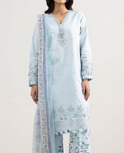 Sapphire Ice Blue Lawn Suit- Pakistani Designer Lawn Suits