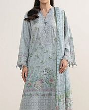Sapphire Light Bluish Grey Lawn Suit- Pakistani Designer Lawn Suits