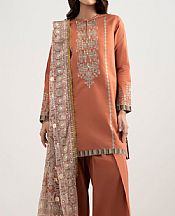 Sapphire Orange Salmon Lawn Suit- Pakistani Designer Lawn Suits