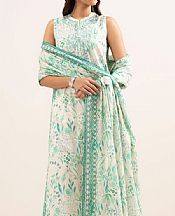 Sapphire Off White/Sea Green Lawn Suit- Pakistani Designer Lawn Suits