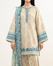 Sapphire Beige Lawn Suit- Pakistani Lawn Dress