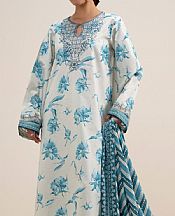 Sapphire Off White/Turquoise Lawn Suit- Pakistani Lawn Dress