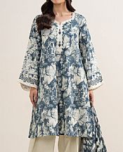Sapphire Slate/Off White Lawn Suit- Pakistani Lawn Dress