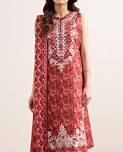 Sapphire Pastel Red Lawn Suit- Pakistani Designer Lawn Suits