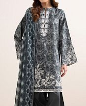 Sapphire Charcoal Grey Lawn Suit- Pakistani Lawn Dress