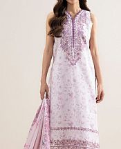 Sapphire Oyster Pink Lawn Suit- Pakistani Designer Lawn Suits