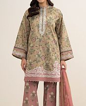 Sapphire Tan/Pink Lawn Suit- Pakistani Designer Lawn Suits