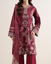 Sapphire Dark Rose Lawn Suit- Pakistani Lawn Dress