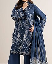 Sapphire Blue Lawn Suit- Pakistani Lawn Dress