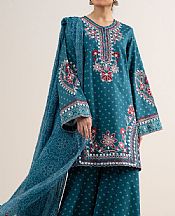 Sapphire Teal Blue Lawn Suit- Pakistani Lawn Dress