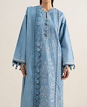 Sapphire Carolina Blue Lawn Suit- Pakistani Lawn Dress