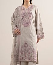 Pastel Grey Lawn Suit