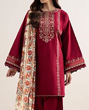 Vivid Burgundy Lawn Suit