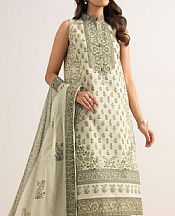 Light Grey Lawn Suit