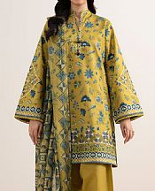 Satin Sheen Gold Cotton Suit