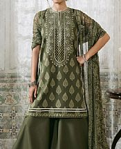 Hazel Green Cotton Suit