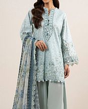 Ice Blue Lawn Suit