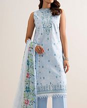 Sapphire Light Blue Cotton Suit- Pakistani Designer Lawn Suits