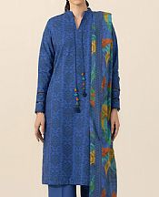 Sapphire Blue Jay Suit (2 pcs)- Pakistani Winter Clothing