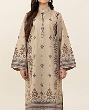 Sapphire Beige Cambric Suit (2 pcs)- Pakistani Winter Dress