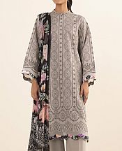 Sapphire Pastel Grey Cambric Suit- Pakistani Winter Dress