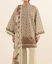 Sapphire Beige Cambric Suit- Pakistani Winter Clothing