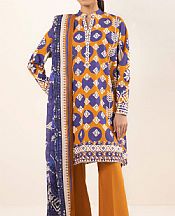 Sapphire Orange Cambric Suit- Pakistani Winter Dress