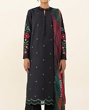 Sapphire Black Cambric Suit (2 pcs)- Pakistani Winter Dress