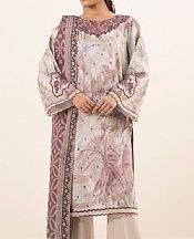 Sapphire Ivory/Wine Cambric Suit (2 pcs)- Pakistani Winter Dress