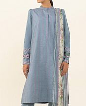 Sapphire Stone Blue Cambric Suit- Pakistani Winter Clothing