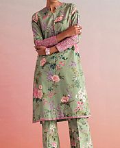 Sapphire Pistachio Green Cambric Suit (2 pcs)- Pakistani Winter Dress
