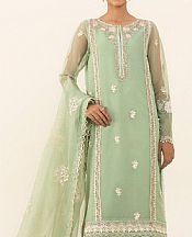 Sapphire Pistachio Green Organza Suit- Pakistani Chiffon Dress