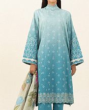 Sapphire Light Blue Cambric Suit- Pakistani Winter Dress
