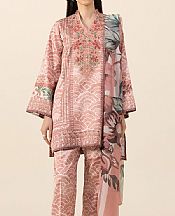Sapphire Sea Pink Satin Suit- Pakistani Designer Chiffon Suit