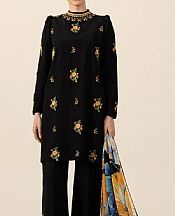 Sapphire Black Silk Suit- Pakistani Designer Chiffon Suit