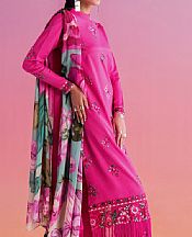 Sapphire Magenta Silk Suit- Pakistani Chiffon Dress