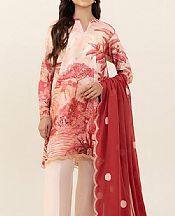 Sapphire Falu Red Cambric Suit (2 pcs)- Pakistani Winter Dress