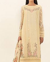 Sapphire Cream Chiffon Suit- Pakistani Chiffon Dress