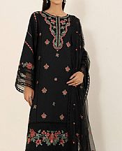 Sapphire Black Net Suit- Pakistani Chiffon Dress